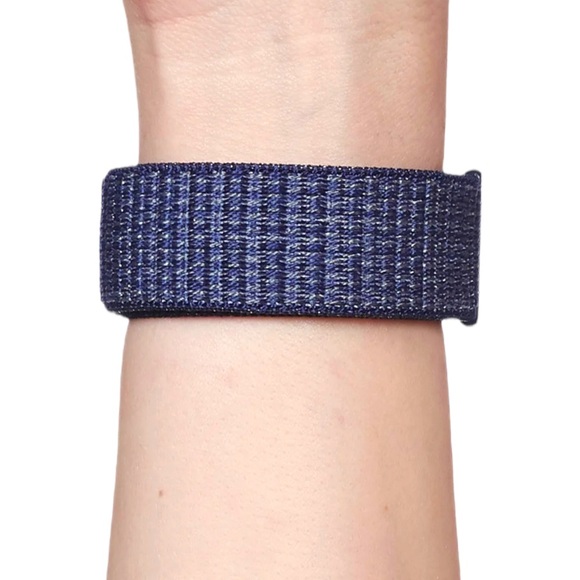 NIKE Sport Purple Pulse Nylon 42 44 45 Apple Watch SE 8 7 6 5 Loop Band Strap - Picture 5 of 10